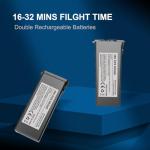 Drone with 2K Camera for Adults - GPS Drones with Auto Return, Brushless Motor, Foldable Mini RC Quadcopter for Kids Beginners with FPV Live Video, Follow Me, 2 Batteries Long Flight Time Under 249g