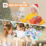 S60 Drone for Kids - RC Quadcopter with LED Lights, 2 Batteries, Altitude Hold and Full Propeller Protect, First Drones Toys Christmas Birthday Gifts for 8 9 10 11 12 13 14 Year Old Boys Girls, Blue