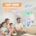 S60 Drone for Kids - RC Quadcopter with LED Lights, 2 Batteries, Altitude Hold and Full Propeller Protect, First Drones Toys Christmas Birthday Gifts for 8 9 10 11 12 13 14 Year Old Boys Girls, Blue