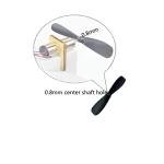 skrnrhrery mini Propeller, Suitable for RC Aircraft Special Nylon Props Central axis 0.8MM Blade Length 46/42/37/MM Positive and Negative AB propellers mini Quadcopter Accessories (46mm)