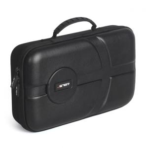 JSVER Carrying Case for DJI Mini 4 Pro PU Leather Travel Storage Case Compatible with DJI Mini 4 Pro Fly More Combo Drone, Support 2 batteries and Remote Controller Accessories