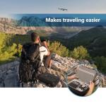 JSVER Carrying Case for DJI Mini 4 Pro PU Leather Travel Storage Case Compatible with DJI Mini 4 Pro Fly More Combo Drone, Support 2 batteries and Remote Controller Accessories