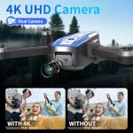 LE-IDEA GPS Drones with Camera for Adults 4k Professional, IDEA36LCD Drones with 4.5-inch LCD Screen Brushless Motor, Auto Return, Follow Me, One Key Start, Foldable RC Quadcopter for Beginners