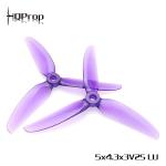 16pcs HQProp More Durable Smoother 5x4.3x3V2S Tri-Blade FPV Propeller Freestyle 5 Inch Props for RC Drone Quads Quadcopter Multirotor for iFlight Nazgul Evoque F5 Geprc