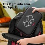 YOREPEK Travel Case for DJI Mini 4K/2/2 SE, Portable Lightweight PU Carrying Case for DJI Mini 4K Drone Fly More Combo Accessories, Shockproof Waterproof Storage Bag with Shoulder Strap