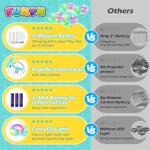 FUNPX LED RC Drone for Kids 6+, Christmas Birthday Gift for Boys & Girls with Remote Batteries, 360° Flips, 3 Speed Modes, 45 Min Flight Indoor and Outdoor Flying Toy - Blue Yellow