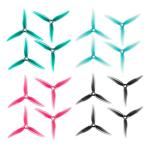 16pcs Fpv Drone Props Propeller: Gemfan 51466 V2 Hurricane MCK Tri-Blade 5 Inch Props for 4S 6S FPV Freestyle Racing, 8xCW 8xCCW