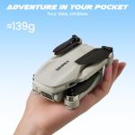 SIMREX Brushless Motor FPV Drone with 4K Camera for Adults, Foldable RC Quadcopter with Optical Flow & Altitude Hold, WiFi Live Video, Gesture/Voice Control, Trajectory Flight (Gray)