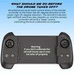 SIMREX Brushless Motor FPV Drone with 4K Camera for Adults, Foldable RC Quadcopter with Optical Flow & Altitude Hold, WiFi Live Video, Gesture/Voice Control, Trajectory Flight (Gray)