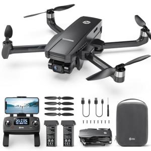 Holy Stone HS720G 2-Axis Gimbal Drones with 4K EIS Camera, 2 Batteries 52-Min Flight Time, Brushless Motors, GPS Auto Return, Video Transmission, Mini Foldable Drone for Beginners Adults
