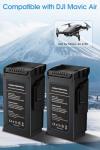 Mavic Air Battery 2 Pack, 2375mAh Intelligent Flight Batteries Compatible with DJI Mavic Air Drone Battery, 21 Minutes Max Flight