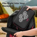 YOREPEK Travel Case for DJI NEO Fits RC-N3/RC-2 Remote Controller, Portable Lightweight PU Carrying Case for DJI NEO Drone Fly More Combo Accessories, Shockproof Waterproof Shoulder Storage Bag