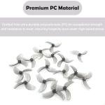 HOPLEX 16pcs Gemfan 40mm 1611 3-Blade PC Propeller 1.5mm for 1102, 0802SE Brushless Motors, for 2S FPV Racing Freestyle Drone Like Pavo Femto Brushless Quadcopter