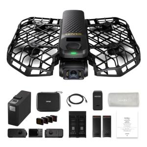 HOVERAir X1 PROMAX 8K Drone with Camera, Foldable Action Flying Camera with 42 KM/H Follow Speed, 10+ Fully Automatic Flight Modes, Fly Anywhere with OmniTerrain, SmoothCapture 2.0(Skiing Combo)