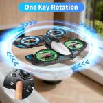 Elinoover RC Drone for Beginners, Foam Remote Control Drone with Cool Lights, 360° Flip, Altitude Hold, 3 Speed ​​Modes, Collision Protection and Ease of Use, RC Airplane Quadcopter Toy Gift for Boys and Girls