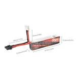 BETAFPV 2pcs Lava 550mAh 2S 7.6V 75C LiHV Lipo Battery with XT30 Connector, Rechargable FPV Drone Lipo Battery, for 2S FPV Racing Whoop Drone Quadcopters Like Meteor85, Pavo Pico 2S Brushless Drone