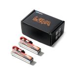 BETAFPV 2pcs Lava 550mAh 2S 7.6V 75C LiHV Lipo Battery with XT30 Connector, Rechargable FPV Drone Lipo Battery, for 2S FPV Racing Whoop Drone Quadcopters Like Meteor85, Pavo Pico 2S Brushless Drone