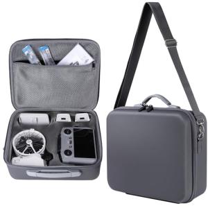 Portable Carrying Case for DJI Flip Fly More Combo Drone - Protective Hard Shell Travel Storage Bag with Removable Shoulder Strap