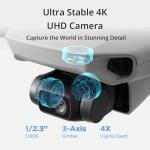 Specta Mini Drone with Camera 4K for Adults, 32800ft FPV Transmission, Easy to Fly, 3 Aixs Gimbal, 31-Min Flight, 4K/30fps, Under 249g Portable Drone for Beginners