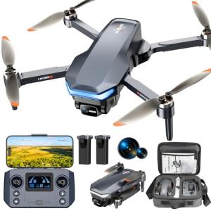 GPS Drone with 4K Camera for Adults, Foldable RC Quadcopter with 1312ft Range Video Transmission, 40 Mins Flight Time, Auto Return, Follow Me, Circle Fly, Waypoint Fly, Gesture Control
