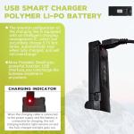 sea jump 3PCS 3.7V 1000mAh Lipo Battery with USB Charging Cable Suitable for E88 E88MAX E99 E99MAX BD101 P15PRO P8 A13 A15 K10MAX RC Drone, Aerial Quadcopters High-Capacity Battery Spare Parts