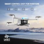 GPS Drone with Camera 4K, 2 Battery One Key Start Under 249g, 45 Mins Flight, Brushless Motor, Auto Follow