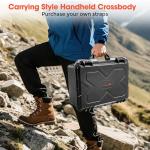 STARTRC VCR Camera Hard Cases DSLR SLR Lenses Waterproof Travel Protection Dividers For DJI Mavic/Air/Mini Drones for Sony FE 400-800mm f/6.3-8 G OSS For Gopro (Only Case) 16.2x12.8x7inch