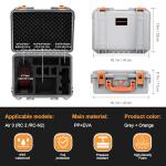 Hard Case for DJI Air 3S/Air 3 - Waterproof Carrying Cases, Portable Storage Bag Fits for DJI Fly More Combo, RC 2/RC-N2/RC-N3 Controller, Batteries, Charger, Cables, Accessories (Only Gray Case)