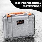 Hard Case for DJI Air 3S/Air 3 - Waterproof Carrying Cases, Portable Storage Bag Fits for DJI Fly More Combo, RC 2/RC-N2/RC-N3 Controller, Batteries, Charger, Cables, Accessories (Only Gray Case)