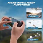 SIMREX GPS Drone with Camera for Adults 4K, 5G WiFi FPV Foldable RC Quadcopter, Brushless Motor, Gesture Control, Auto Return Home, Follow Me, Waypoint Flight(Gray)