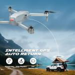 SIMREX GPS Drone with Camera for Adults 4K, 5G WiFi FPV Foldable RC Quadcopter, Brushless Motor, Gesture Control, Auto Return Home, Follow Me, Waypoint Flight(Gray)