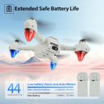 NewUpgraded Large Screen Remote Drones with Camera for Adults 4K, Sturdy Drones for Beginners Safe Auto Return Home, Follow Me, Under 250g, with 32GB SD Card, Cool Flash Lights, Waypoint Flight