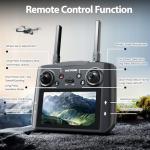 Drones with Camera for Adults 4K, WF33 GPS Foldable FPV Drone with 4.5" LCD Screen on Controller, Under 249g, Brushless Motor, Return Home, 5G Transmission, 40 Mins Flight Time, 8GB Card, for Beginners