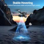 Drones with Camera for Adults 4K, WF33 GPS Foldable FPV Drone with 4.5" LCD Screen on Controller, Under 249g, Brushless Motor, Return Home, 5G Transmission, 40 Mins Flight Time, 8GB Card, for Beginners