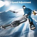 Drones with Camera for Adults 4K, WF33 GPS Foldable FPV Drone with 4.5" LCD Screen on Controller, Under 249g, Brushless Motor, Return Home, 5G Transmission, 40 Mins Flight Time, 8GB Card, for Beginners