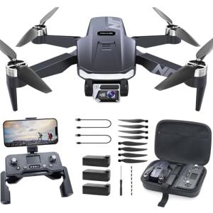 ‌Pro Grade Drones with Camera for Adults 4K N11 PRO GPS Aerial Drone, 90 Min Long Endurance Flight, Auto Return Emergency, Follow Me Autonomous, 5G FPV Zero Latency, Brushless Motor Power, Beginner RC Bundle‌