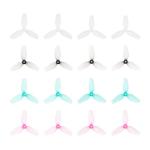 BETAFPV 16pcs HQ 31mm Ultralight 3-Blade Propellers with 1.0mm Shaft Hole Compatible for 0702SE 23000KV Brushless Motor, FPV Racing Drone Like Air65 Brushless Drone Metor65 Brushless Quadcopter
