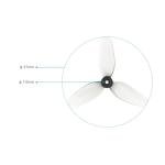 BETAFPV 16pcs HQ 31mm Ultralight 3-Blade Propellers with 1.0mm Shaft Hole Compatible for 0702SE 23000KV Brushless Motor, FPV Racing Drone Like Air65 Brushless Drone Metor65 Brushless Quadcopter