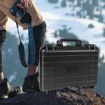 Jack Boss 18x 13.8x 8 Inch Hard Case, Portable Weather Waterproof Protective Camera Case with Customizable Foam, Fit Use of Drones, Camera, Equipments, Black4