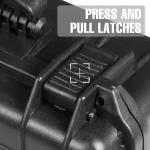 Jack Boss 18x 13.8x 8 Inch Hard Case, Portable Weather Waterproof Protective Camera Case with Customizable Foam, Fit Use of Drones, Camera, Equipments, Black4