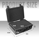 Jack Boss 18x 13.8x 8 Inch Hard Case, Portable Weather Waterproof Protective Camera Case with Customizable Foam, Fit Use of Drones, Camera, Equipments, Black4