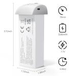 Ruko F11PRO 2 Drone Battery, 7.7V 3200mAh Rechargeable Lithium Battery with Type-C Cable, Support Fast Charging, Grey