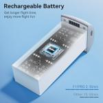 Ruko F11PRO 2 Drone Battery, 7.7V 3200mAh Rechargeable Lithium Battery with Type-C Cable, Support Fast Charging, Grey