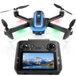 GPS Drone with 4K Camera for Adults,HD Screen Remote Control,2 Batteries Long Flight Time and Follow Me,Easy Fly Quadcopter for Beginner,GPS Auto Return,Brushless Motor,Carrying Bag,Under 250g