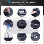 Lykus Titan AT200 Waterproof Hard Case for DJI Avata 2,Goggles 3,RC Motion 3,FPV Remote Controller 3, Support Up to 7 batteries [CASE ONLY]