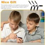 Jenaai 3 Sets RC Plane Propeller 3 Blade Propeller Compatible with F4U 761-8 761-9 761-16 T28 P47 Fighter Remote Control, Radio Controlled Plane with Adapters(400 mm)