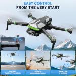 GPS Drones with Camera for Adults 4K, 100-Min Flight Time with 2 Batteries, 2K/30fps Video, 5.7-inch FPV Screen, RC Quadcopter, GPS Follow, Auto Return, Beginner Mode, Foldable RC Drones ZY90 PRO