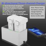 Rszfnjxry Mini 3 Series Intelligent Flight Battery Plus(2 Packs) with Bi-Directional Charging Hub for DJI Mini 3/ Mini 3 Pro,3850mAh 47 Mins Flight Time (Mini 3/Mini 3 Pro Battery*2 with Charger)