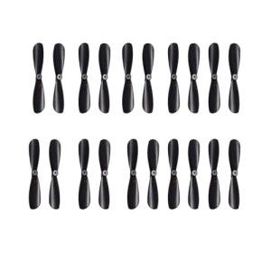 Mini quadcopter propeller, remote control aircraft propeller, mini propeller suitable for small and medium-sized unmanned aerial vehicles, 20 propeller props, 35, 37, 42, 46 mm, etc. (46mm/1.8in（黑色）)