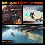 LE-IDEA GPS Drone with Camera for Adults, Professional 4K Camera Drone with Brushless Motor Auto Return Home Follow Me RC Quadcopter for Beginners Foldable IDEA12GPS Toys Gifts Under 249g